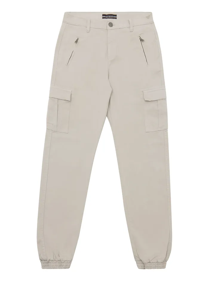 Kids Big Boy GUESS Grey Cargo Pants 716