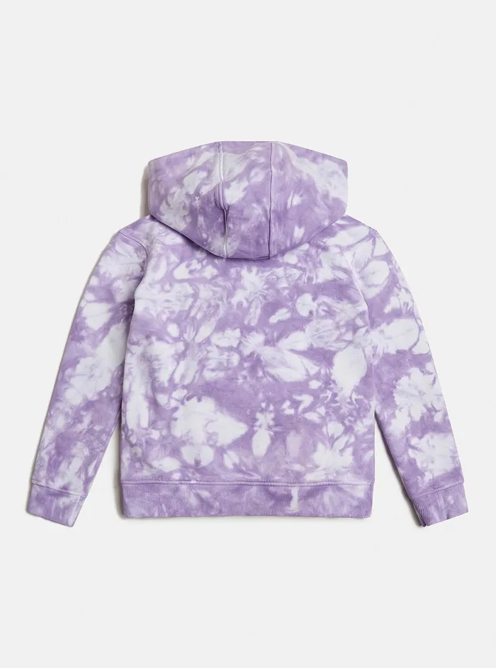 Kids Big Girl GUESS Lilac Tie Dye Logo Active Hoodie 716 Kids Big Girl GUESS Lilac Tie Dye Logo Active Hoodie 716