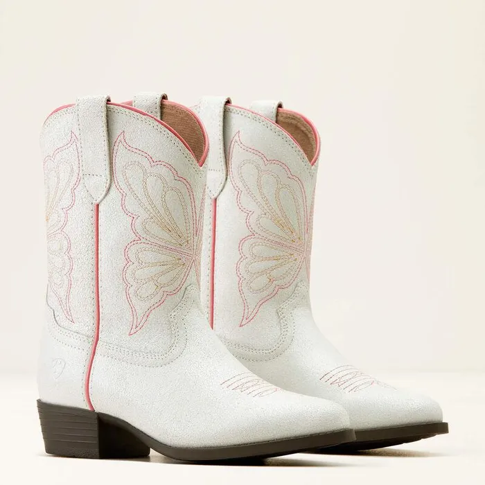 Kids Big Kids039 Footwear Ariat Heritage Butterfly Western Boot Distressed Ivory Kids Big Kids039 Footwear Ariat Heritage Butterfly Western Boot Distressed Ivory