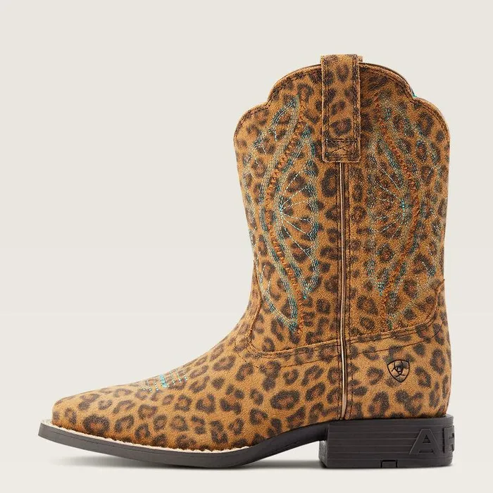 Kids Big Kids039 Footwear Ariat Primetime Western Boot Faded Leopard