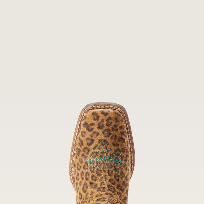 Kids Big Kids039 Footwear Ariat Primetime Western Boot Faded Leopard
