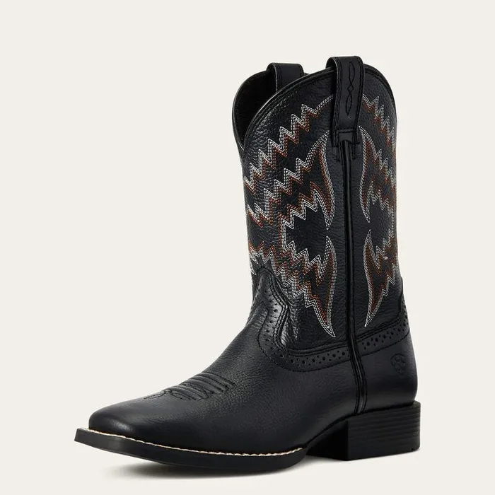 Kids Big Kids039 Footwear Ariat Tycoon Western Boot Bear Black