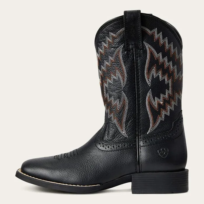 Kids Big Kids039 Footwear Ariat Tycoon Western Boot Bear Black