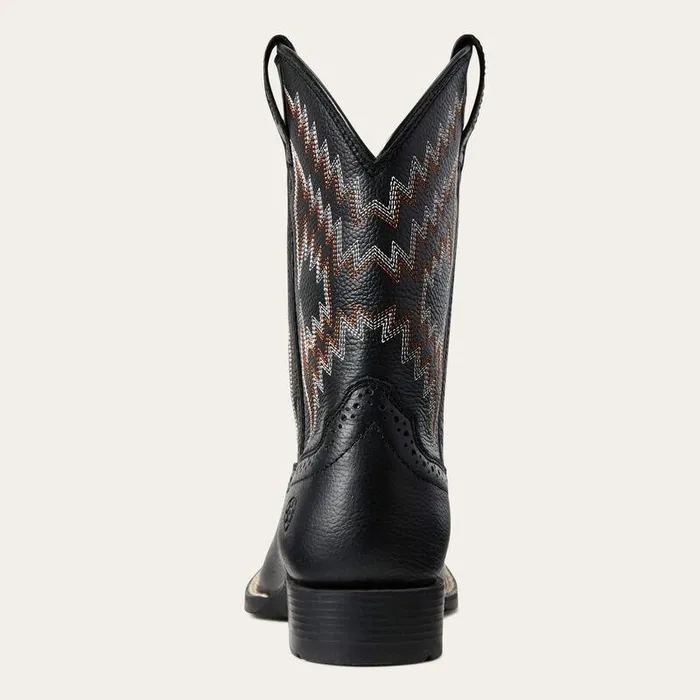 Kids Big Kids039 Footwear Ariat Tycoon Western Boot Bear Black