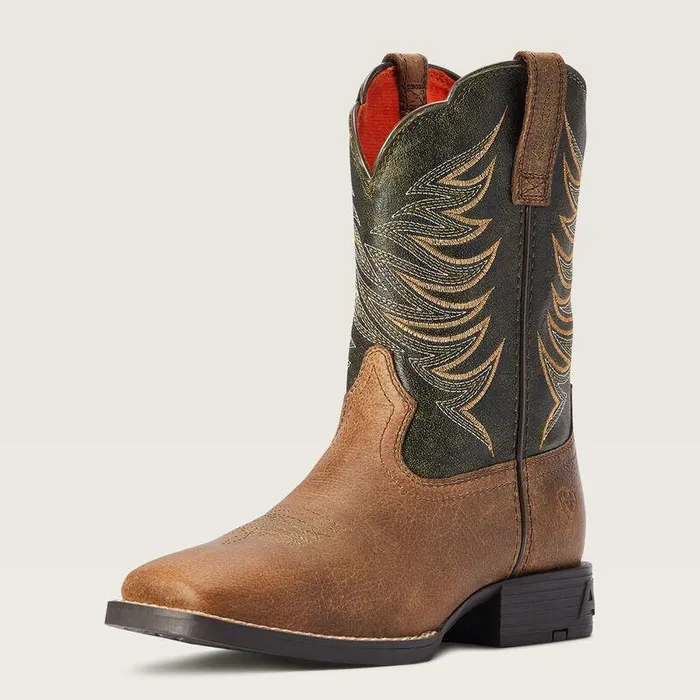 Kids Big Kids039 Footwear Ariat Youth Firecatcher Western Boot Distressed Brown