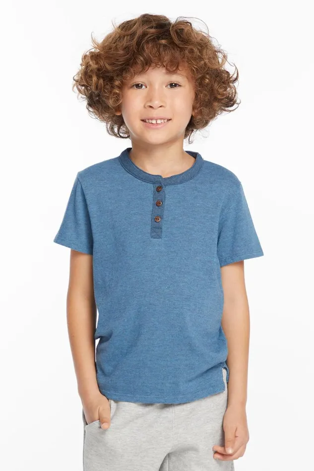 Kids Boys Chaser Brand Boys Niagara Short Sleeve Henley