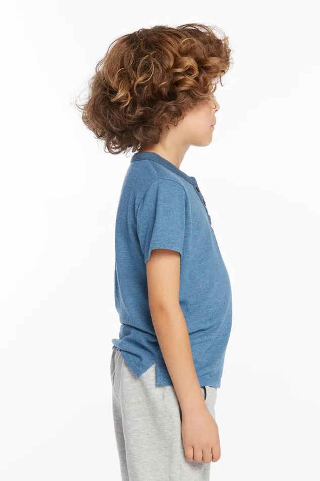 Kids Boys Chaser Brand Boys Niagara Short Sleeve Henley