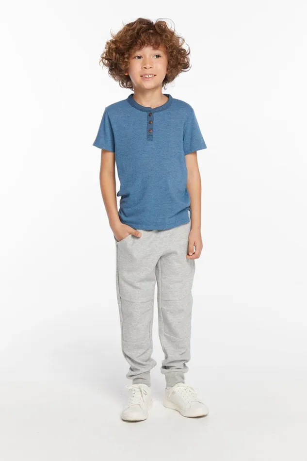 Kids Boys Chaser Brand Boys Niagara Short Sleeve Henley