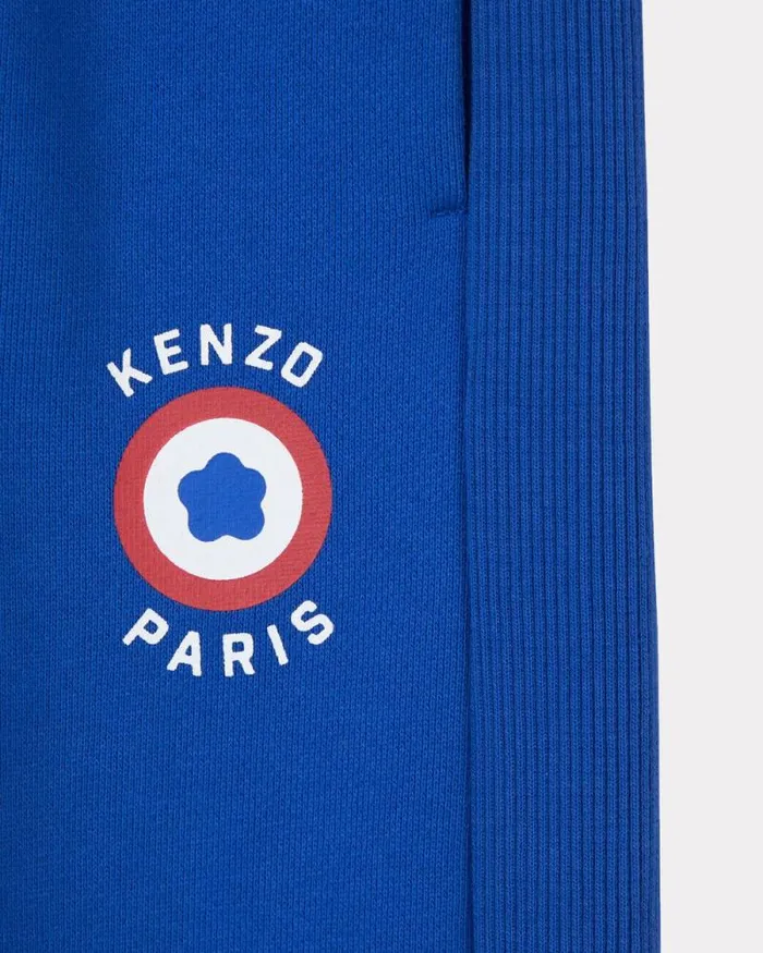 Kids Cotton Jogging Trousers Sapphire Kenzo Pants And Shorts