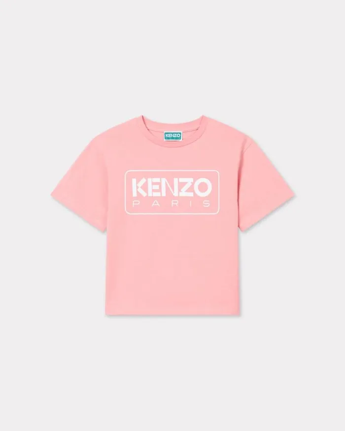 Kids Cotton Tshirt Dark Rose Kenzo Tshirts And Sweatshirts