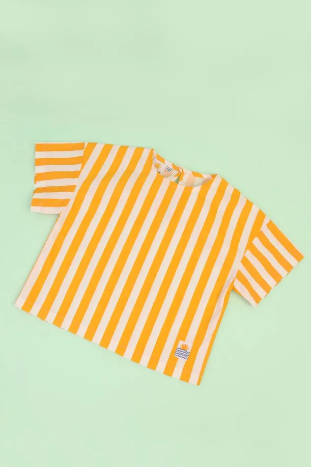 Kids Defoe Top Yellow Stripe Shop LF Markey Kids