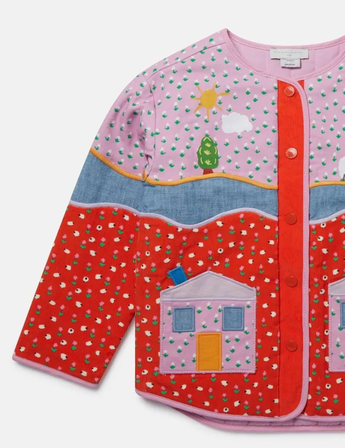 Kids Farmyard Appliqu Patchwork Jacket Multicolour Stella McCartney Outerwear Kids Farmyard Appliqu Patchwork Jacket Multicolour Stella McCartney Outerwear