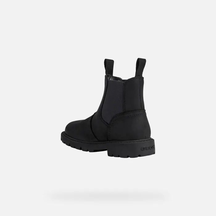 Kids Geox Ankle Boots SHAYLAX A Chelsea Boots Black Kids UPPER CASUAL Blacknavy