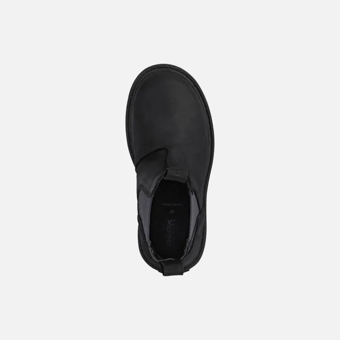 Kids Geox Ankle Boots SHAYLAX A Chelsea Boots Black Kids UPPER CASUAL Blacknavy