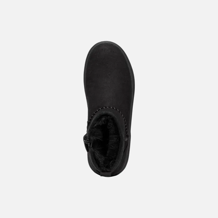 Kids Geox Ankle Boots THELEVEN GIRL Black Mid Calf Boots Black