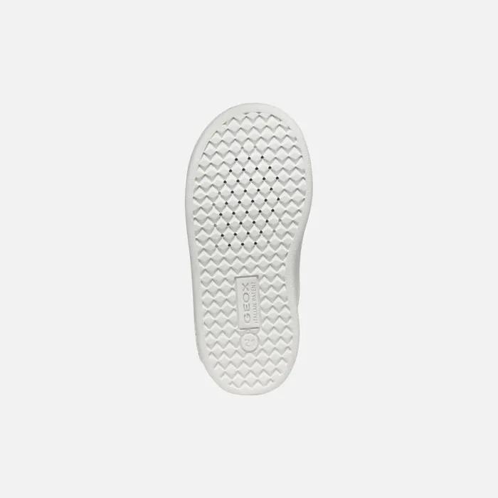 Kids Geox Sneakers ECLYPER BABY WhiteLavender Low Top Sneakers Whitelavender