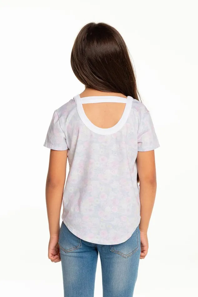 Kids Girls Chaser Brand Girls Recycled Vintage Jersey Short Sleeve Scoop Back Shirt