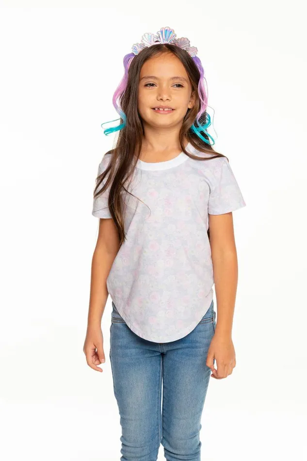 Kids Girls Chaser Brand Girls Recycled Vintage Jersey Short Sleeve Scoop Back Shirt