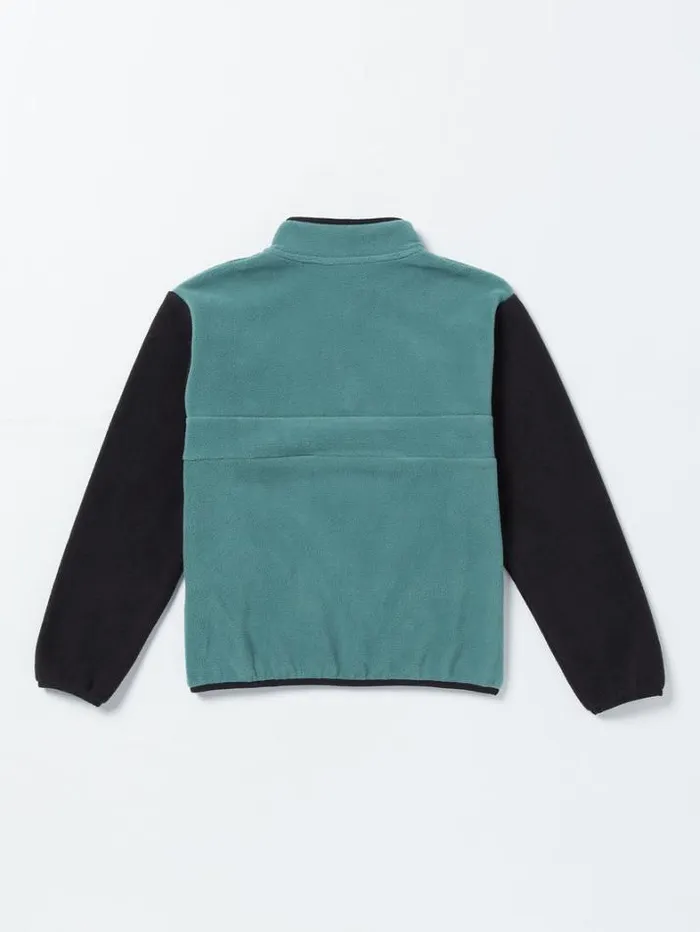 Kids Hoodies and Sweatshirts Volcom Big Boys Error92 Mockneck Crew Sweatshirt 8211 Service Blue