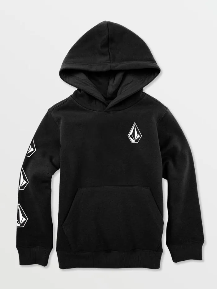 Kids Hoodies and Sweatshirts Volcom Little Boys Iconic Stone Hoodie 8211 Black