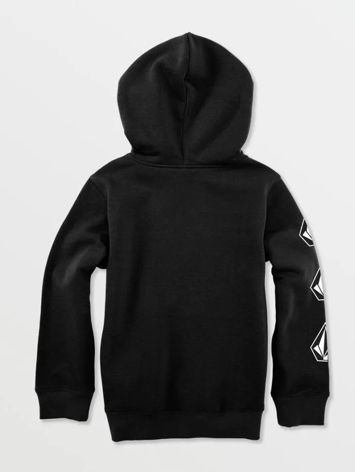 Kids Hoodies and Sweatshirts Volcom Little Boys Iconic Stone Hoodie 8211 Black
