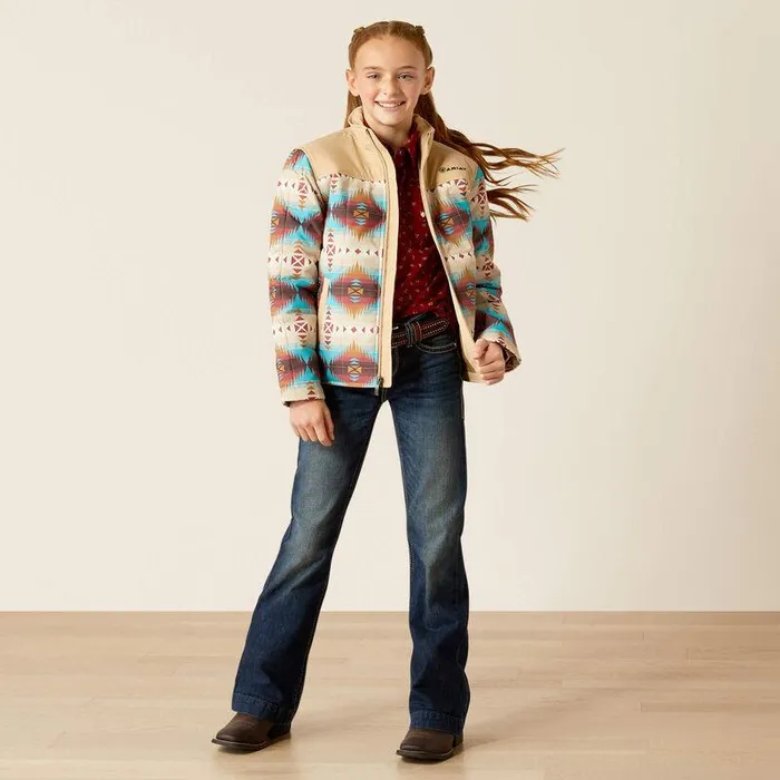 Kids Jackets and Vests Ariat Crius Jacket Serrano Southwest Print