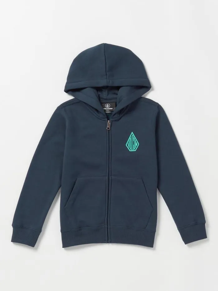 Kids Jackets and Vests Volcom Little Boys Iron91 Zip Jacket 8211 Navy