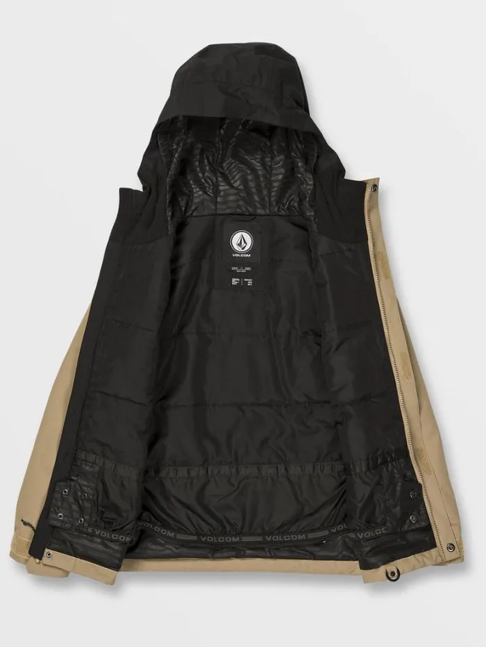 Kids Jackets Volcom Stone 91 Insulated Jacket 8211 Dark Khaki