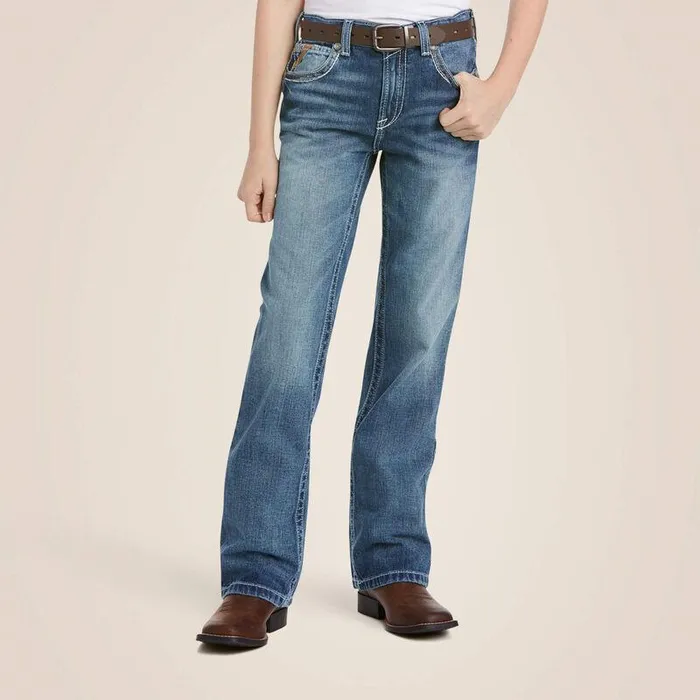 Kids Jeans Ariat B4 Relaxed Coltrane Boot Cut Jean Durango