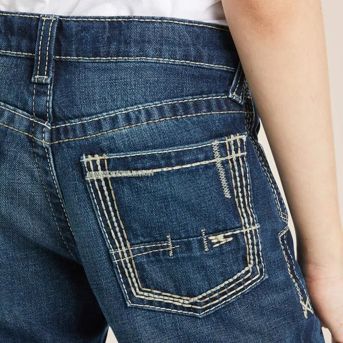 Kids Jeans Ariat B5 Slim Boundary Stackable Straight Leg Jean Cyclone Kids Jeans Ariat B5 Slim Boundary Stackable Straight Leg Jean Cyclone