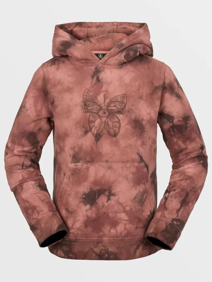 Kids Layering Volcom Hotlapper Fleece Pullover 8211 Pink Salt Wash