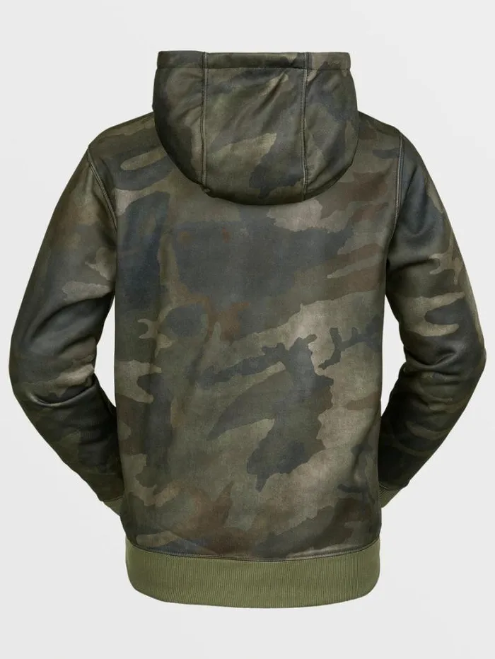 Kids Layering Volcom Riding Fleece Pullover 8211 Cloudwash Camo
