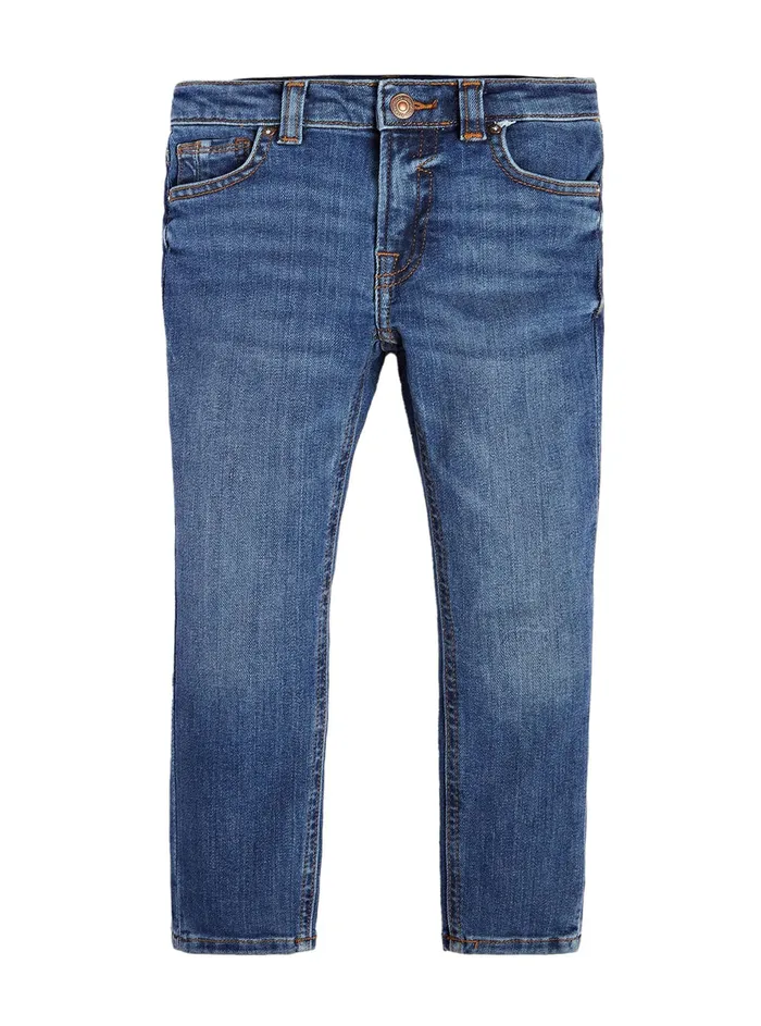 Kids Little Boy GUESS Eco Carry Mid Blue Denim Skinny Pants 27
