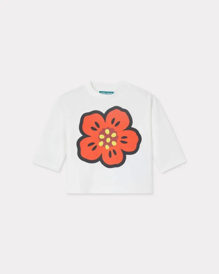 Kids Longsleeved Cotton Tshirt Blush Kenzo Babies 1 Month 8211 2 Years