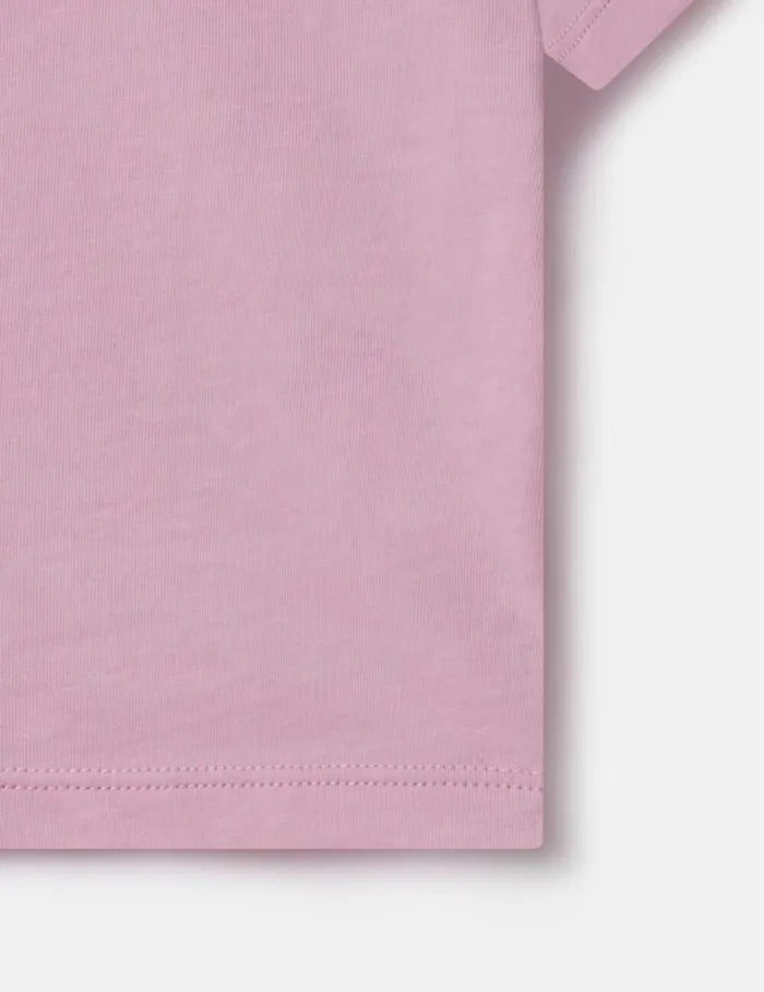 Kids Medallion Logo Sunshine Sweatshirt Pink Stella McCartney Sweatshirt And TShirts