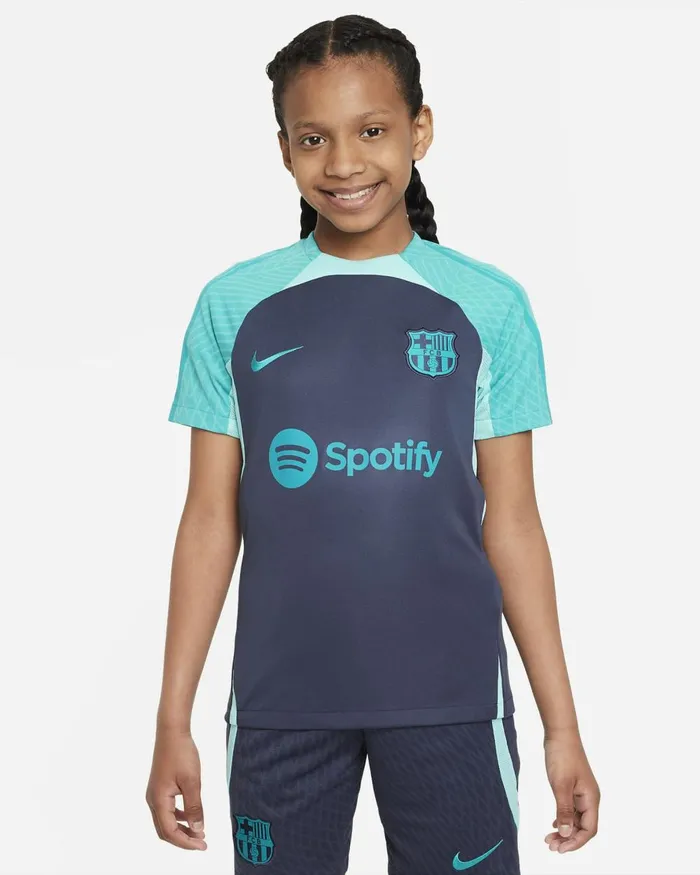 Kids Nike All Clothing FC Barcelona Strike Third Thunder Bluelight Aquaenergyenergy