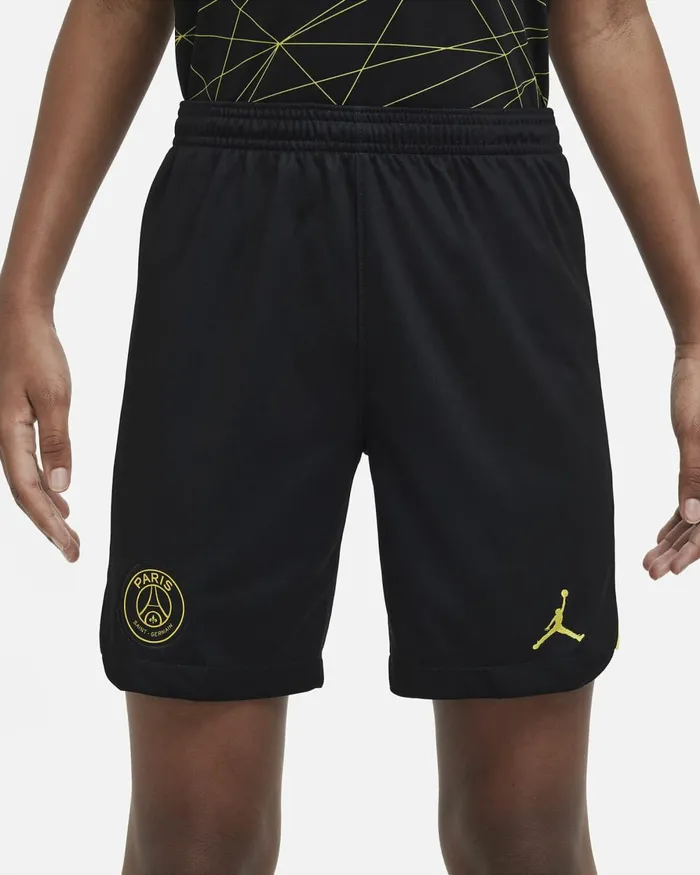 Kids Nike All Clothing Paris SaintGermain 202223 Stadium Fourth Blacktour Yellowtour Yellow