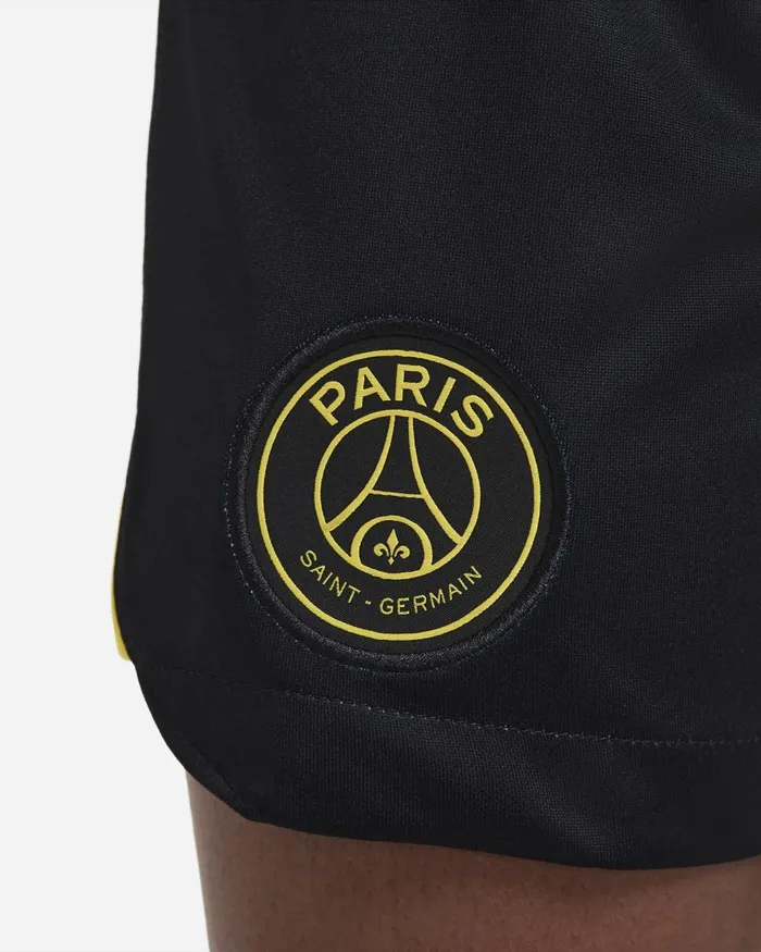 Kids Nike All Clothing Paris SaintGermain 202223 Stadium Fourth Blacktour Yellowtour Yellow