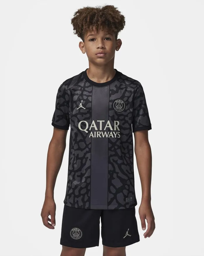 Kids Nike All Clothing Paris SaintGermain 202324 Stadium Third Anthraciteblackstone