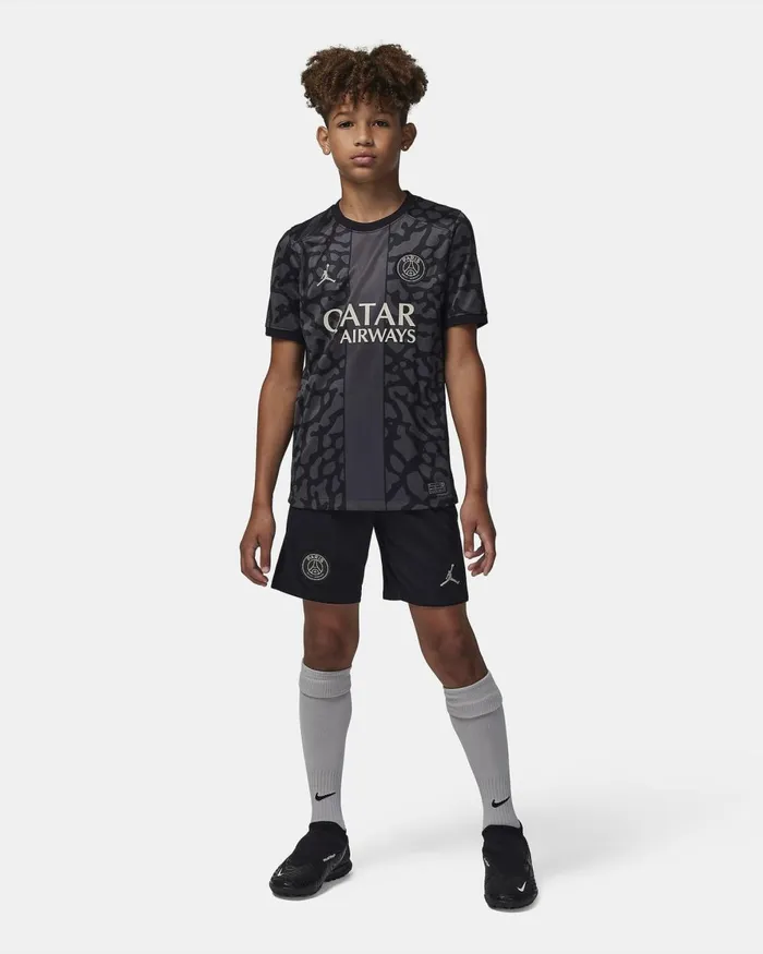 Kids Nike All Clothing Paris SaintGermain 202324 Stadium Third Anthraciteblackstone