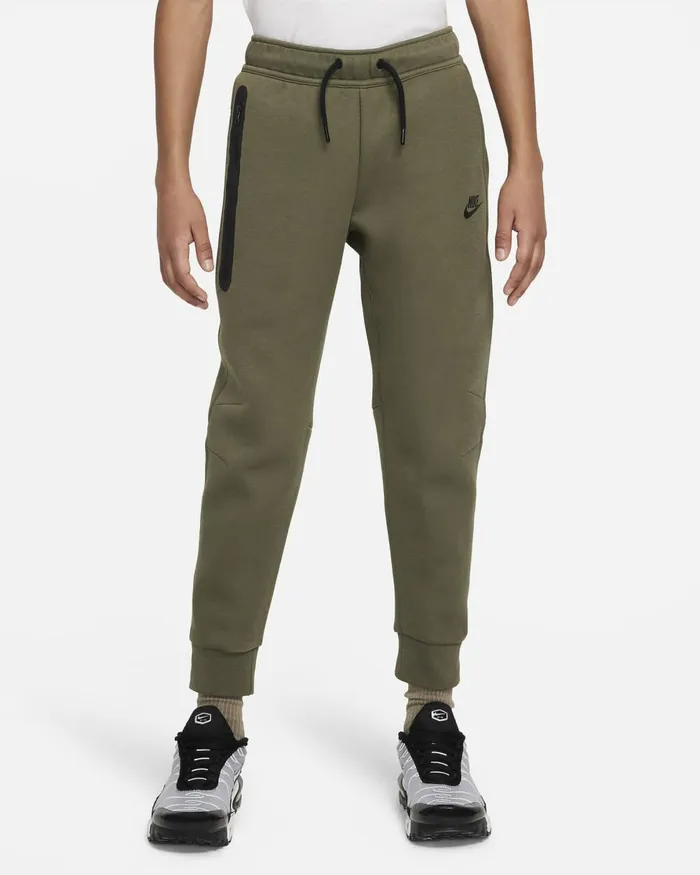 Kids Nike All Clothing Sportswear Tech Fleece Medium Oliveblack
