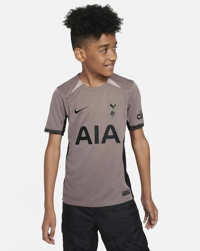 Kids Nike All Clothing Tottenham Hotspur 202324 Stadium Third Taupe Hazediffused Taupeblack