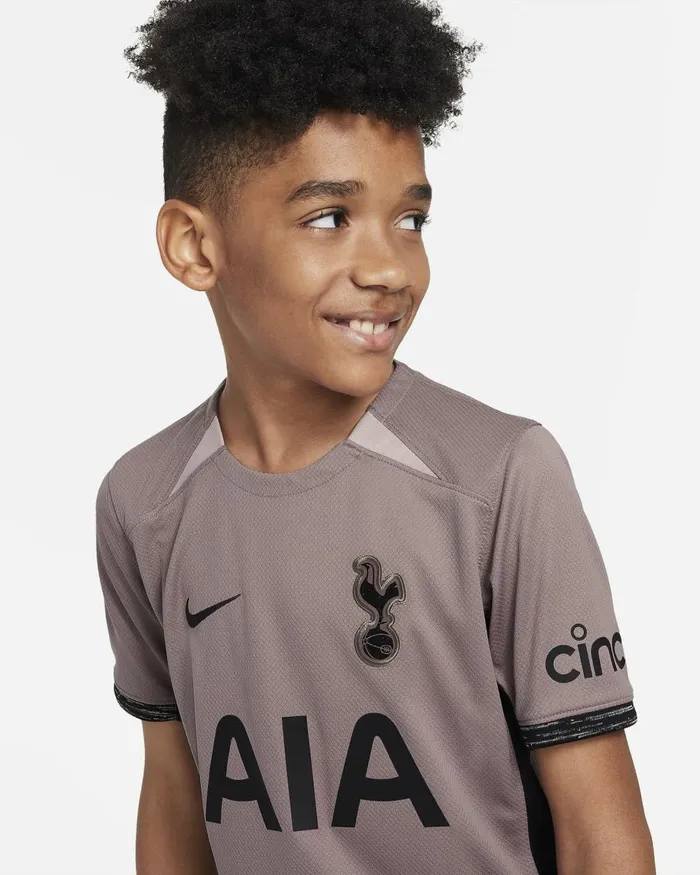 Kids Nike All Clothing Tottenham Hotspur 202324 Stadium Third Taupe Hazediffused Taupeblack