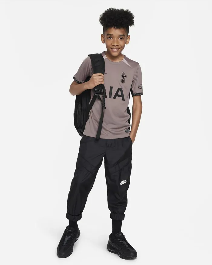 Kids Nike All Clothing Tottenham Hotspur 202324 Stadium Third Taupe Hazediffused Taupeblack