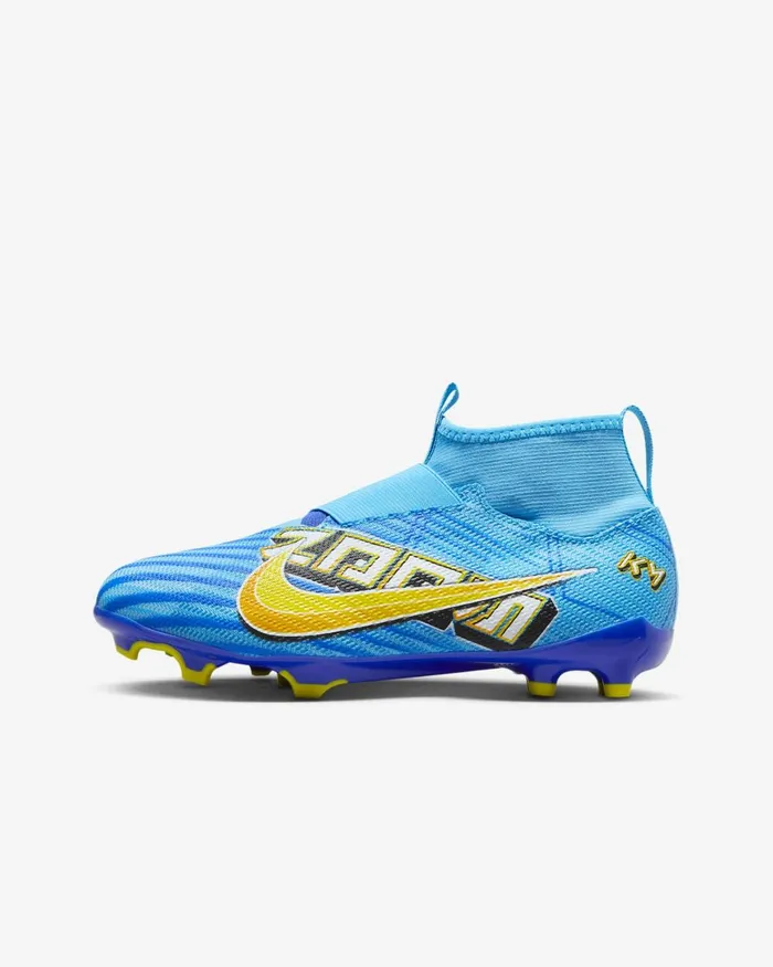 Kids Nike Football Jr Mercurial Superfly 9 Pro KM FGMG Baltic Bluewhite
