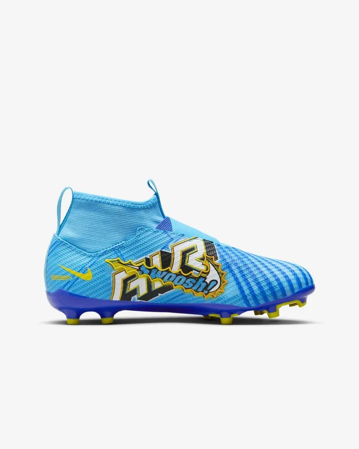 Kids Nike Football Jr Mercurial Superfly 9 Pro KM FGMG Baltic Bluewhite