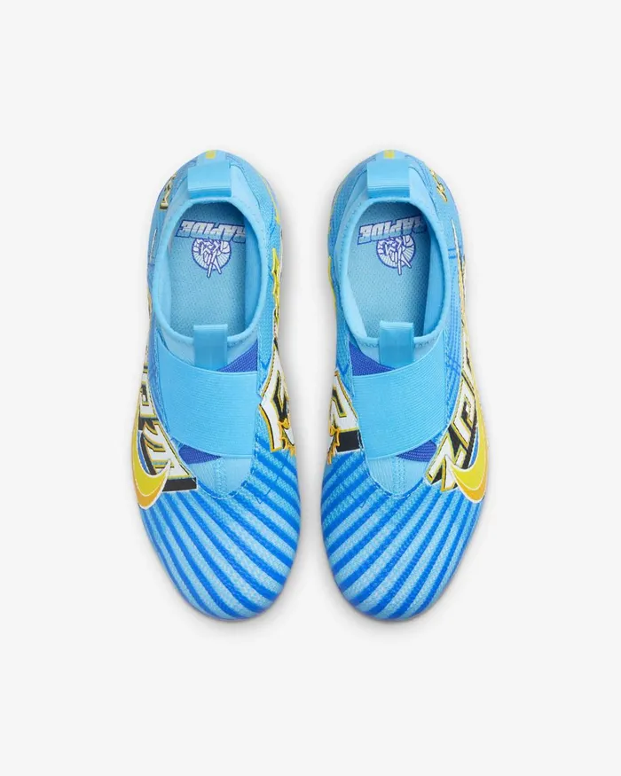 Kids Nike Football Jr Mercurial Superfly 9 Pro KM FGMG Baltic Bluewhite