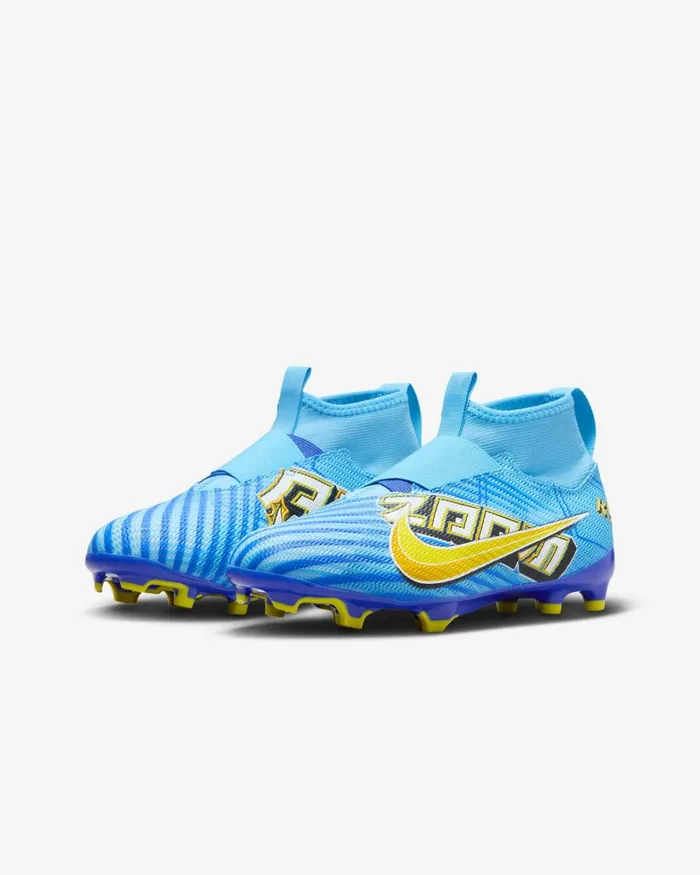 Kids Nike Football Jr Mercurial Superfly 9 Pro KM FGMG Baltic Bluewhite