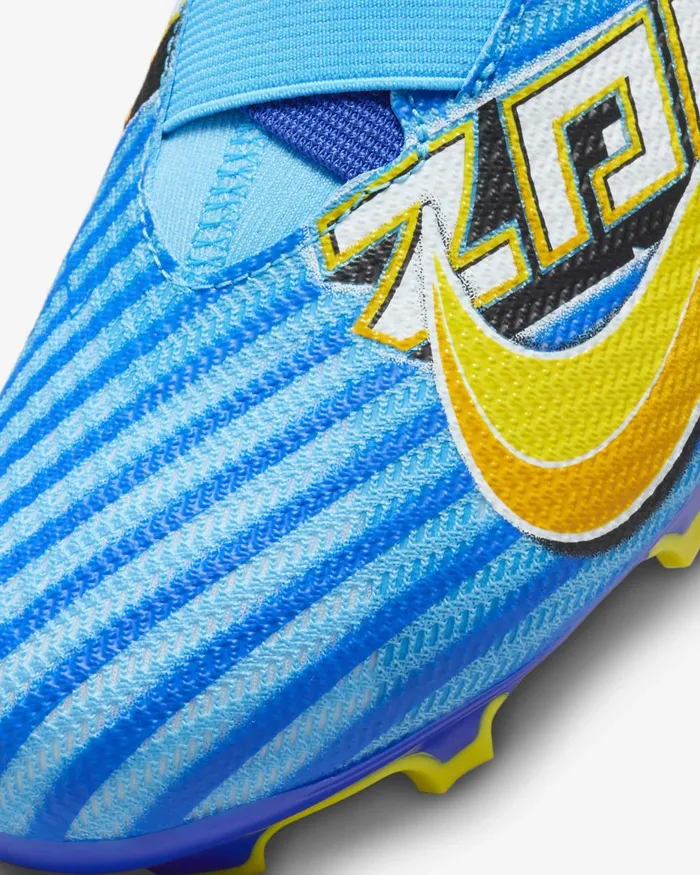 Kids Nike Football Jr Mercurial Superfly 9 Pro KM FGMG Baltic Bluewhite