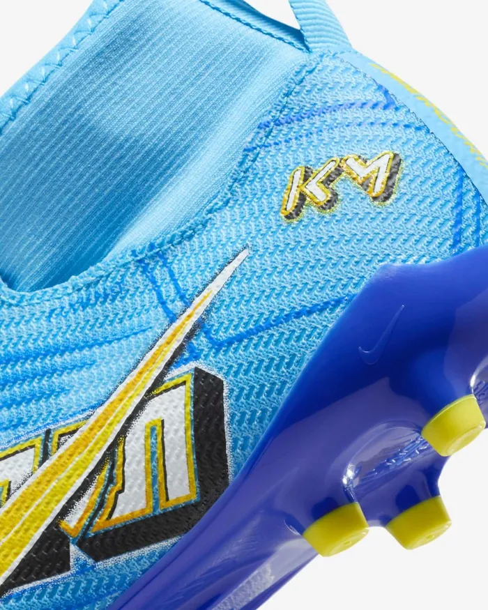 Kids Nike Football Jr Mercurial Superfly 9 Pro KM FGMG Baltic Bluewhite